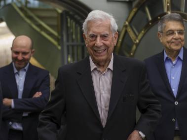 Mario Vargas Llosa en el Instituto Cervantes, de Madrid.