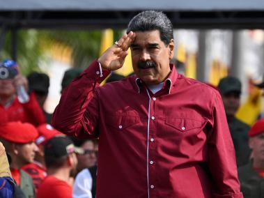 El mandatario venezolano se dirige a sus seguidores.