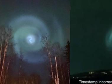 Este fenómeno se logró ver en varias partes de Alaska.