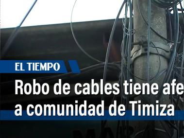 Robo de cables tiene afectados a los residentes de los barrios Tamiza y Palenque, lo que ha afectado los servicios públicos como luz e internet