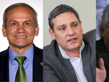 De izq. a der. Carlos Ramón González, Mauricio Lizcano y Agusto Rodríguez