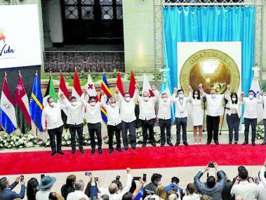 El presidente guatemalteco Alejandro Giammattei presidió la declaración del país como “Capital Pro-Vida” de Iberoamérica.