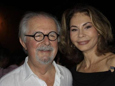 Sophia Vari, en compañía de su esposo, el maestro Fernando Botero.