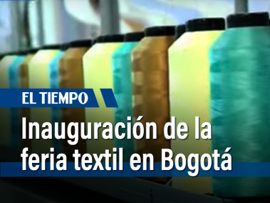 Inauguración de la feria textil en Bogotá