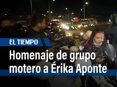 Con carteles y globos blancos, grupo de motociclistas realizaron una caravana, en homenaje a Érika Aponte, la mujer víctima de feminicidio en pleno Día de la madre. Los conductores pidieron que mejoren las políticas de atención a las mujeres.