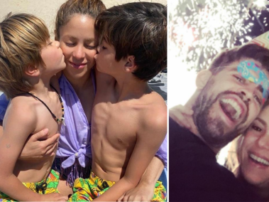 Shakira y Piqué tiene dos hijos: Milan y Sasha.
