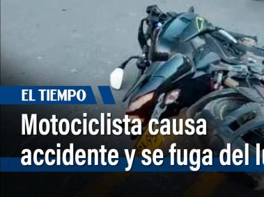 Motociclista causa accidente y se fuga, la víctima está en cuidados intensivos