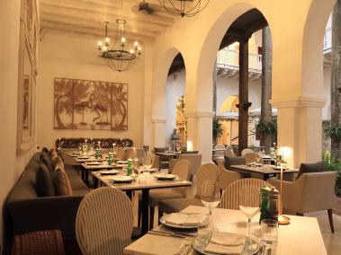 El restaurante Ánima está ubicado dentro del exclusivo hotel Casa Pestagua en Cartagena.