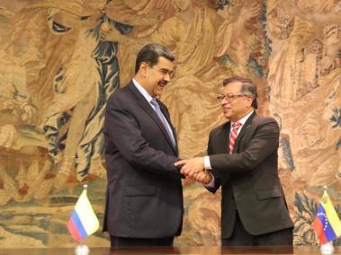 Nicolás Maduro y Gustavo Petro.