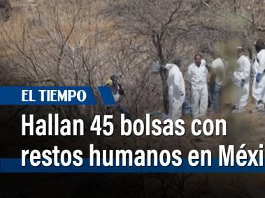 Al menos 45 bolsas con restos humanos fueron localizadas en un barranco en el estado mexicano de Jalisco (oeste) durante la búsqueda de siete jóvenes reportados como desaparecidos días atrás, informaron autoridades locales.