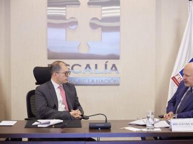 El fiscal Francisco Barbosa se reunió con el fiscal de la CPI.