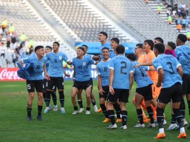 El equipo uruguayo en el Mundial Sub 20.