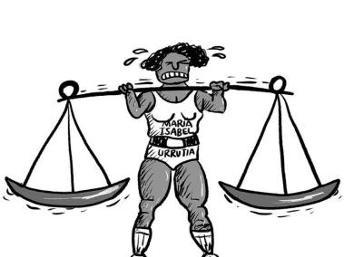 El peso de la justicia - Caricatura de Beto Barreto
