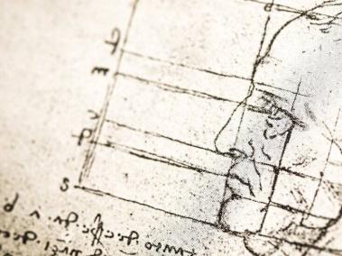 Los dibujos de Leonardo da Vinci muestran sus mediciones del cuerpo.