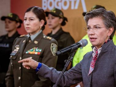 La alcaldesa de Bogotá, Claudia López, en declaraciones sobre capturas de miembros de El Tren de Aragua.