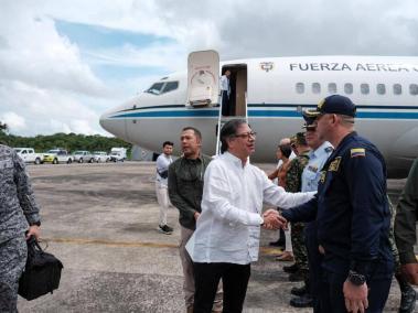 El presidente Gustavo Petro ya se encuentra en Leticia, capital del Amazonas.
