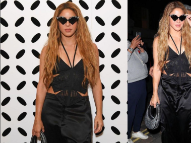 Shakira asistió a la fiesta de Vogue en Gran Bretaña, Londres.