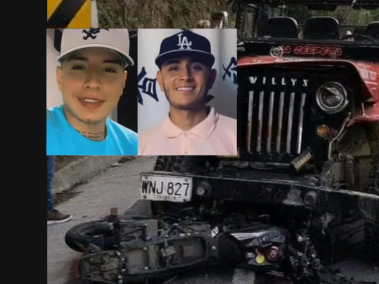 Jhoan Stiven Jaramillo y Kamel Stiven Yedala murieron en el accidente.