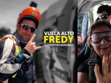 El paracaidista Fredy Pardo.