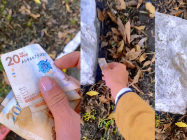 Los influencers han escondido billetes desde cinco mil hasta de $20 mil pesos, en varias zonas.