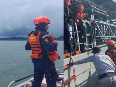 Miembros de la Armada Nacional, en otros rescates.