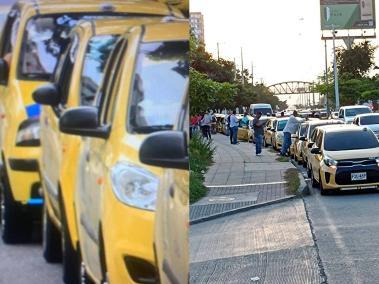 Paro de taxistas en Cartagena