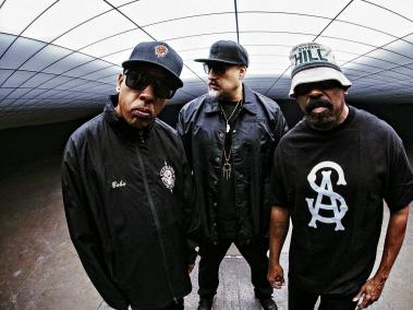 Los miembros de Cypress Hill son (de izquierda a derecha) Eric ‘Bobo’ Correa, B-Real y Sen Dog.