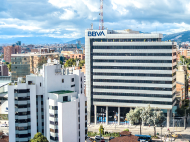 Sede central del español BBVA en uno de los centros financieros de Bogotá.