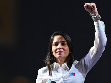 Luisa González, candidata presidencial en Ecuador.
