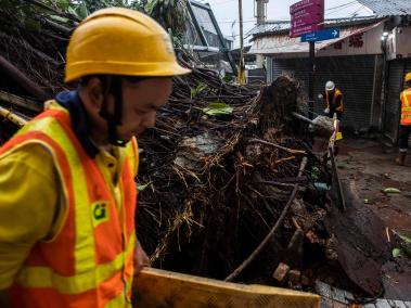 Múltiples daños materiales dejò el paso del tifón Saola por Hong Kong y China continental.