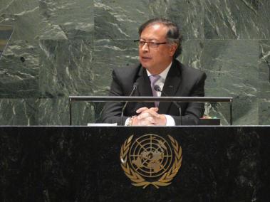 El presidente Gustavo Petro en la ONU. 19 de septiembre de 2023.