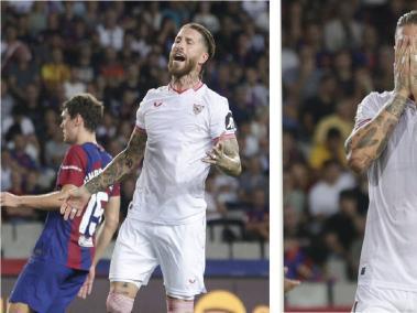 Sergio Ramos hizo un autogol en el Barcelona vs Sevilla