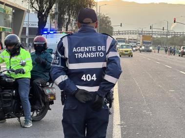 Agentes civiles de tránsito patrullarán por toda Bogotá.