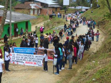 Movilización ciudadana en Caloto.