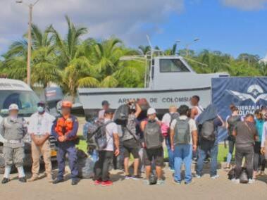 Rescate de migrantes en San Andrés.