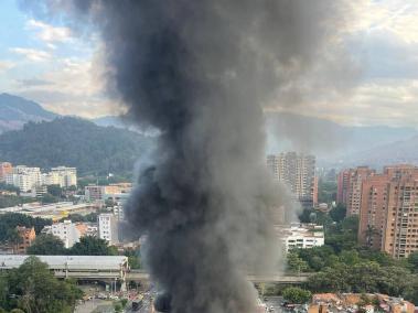 Incendio en el occidente de Medellín