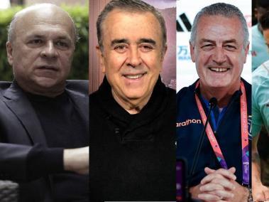 Carlos Antonio Vélez, Javier Hernández, Gustavo Alfaro y James Rodríguez
