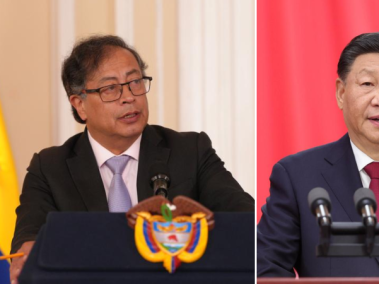 Presidente Gustavo Petro y presidente Xi Jinping
