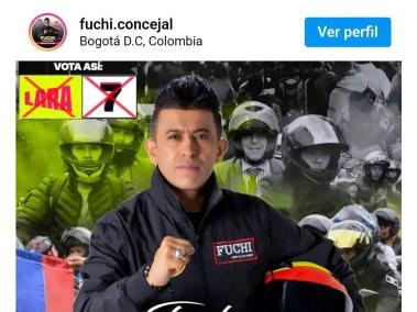 Fuchi Forero, concejal de Bogotá.