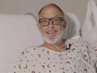 Lawrence Faucette, hospitalizado en el hospital University of Maryland Medical Center, previo al trasplante.