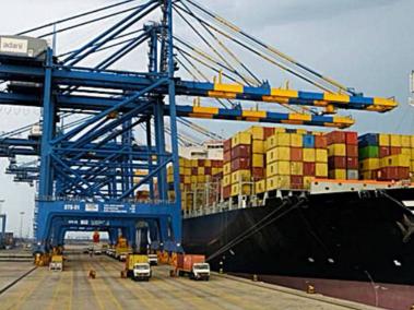 El puerto de Colombo, Sri Lanka, está siendo construido por Estados Unidos.