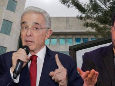 El expresidente Álvaro Uribe y el senador Iván Cepeda.