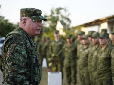 El general Helder Giraldo, de 54 años, es el comandante de las Fuerzas Militares.