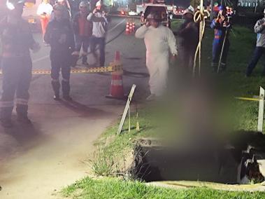 Las autoridades aseguran que la explosión se dio en el km 2 de la vía entre Bogotá y Tocancipá.