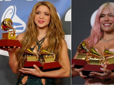 Karol G y Shakira entre más galardonadas de la noche.