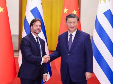 Presidentes de Uruguay y China