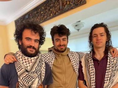Los tres universitarios palestinos
