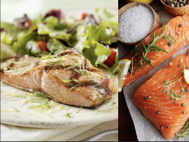 El Omega 3, presente en pescados como el salmón, es beneficioso para la salud del cerebro.