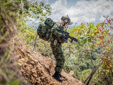Miembros de las Fuerzas Militares hacen presencia en el sur de Bolívar desde inicios de semana.