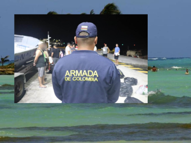 Rescate de migrantes en aguas de San Andrés.